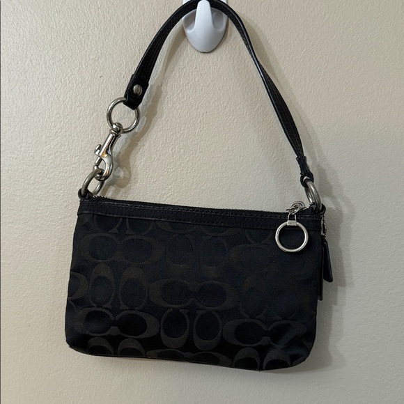 Coach Black and Silver Wristlet - Picture 4 of 9